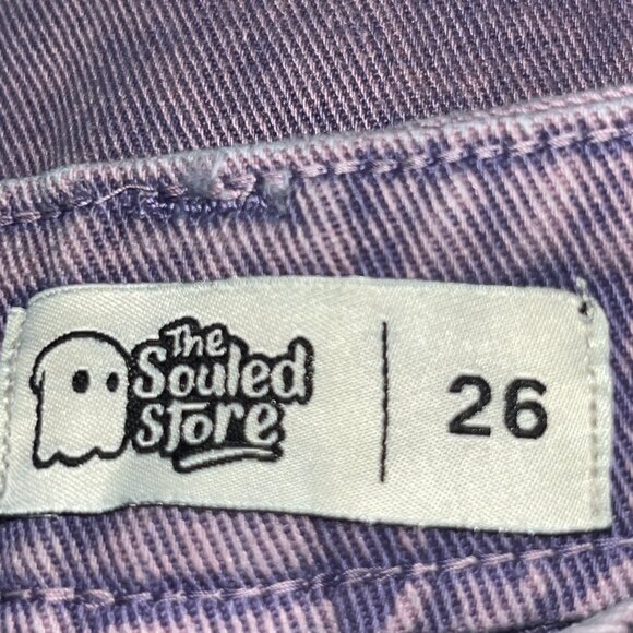 THE SOULED STORE DENIM DIVISION DISNEY LILO & STITCH ANGEL WIDE LEG FIT JEANS 26 - Picture 10 of 12